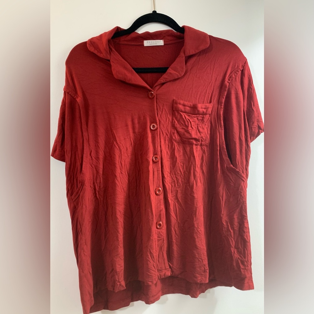 Ekouaer women’s breastfeeding night shirt size L